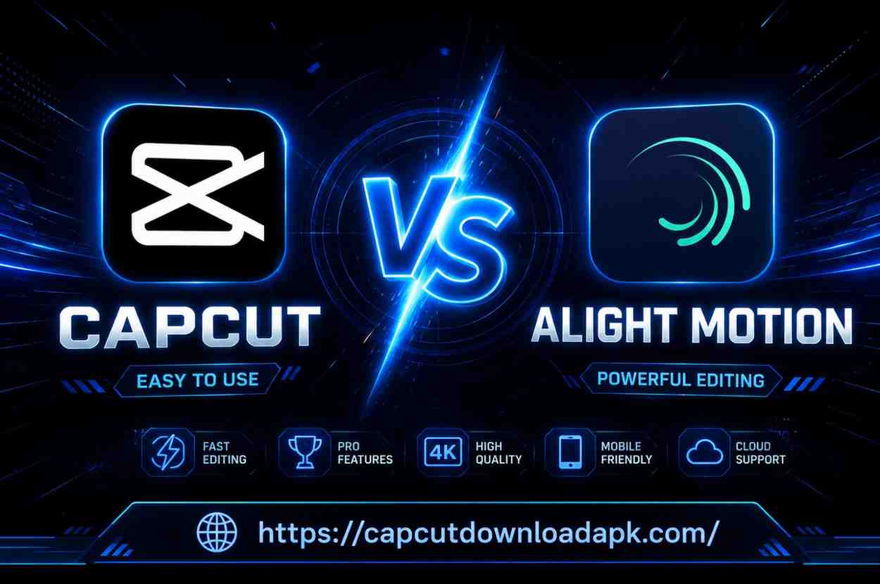 CapCut vs Alight Motion comparison showing mobile video editing apps features, tools, and performance differences in 2026.