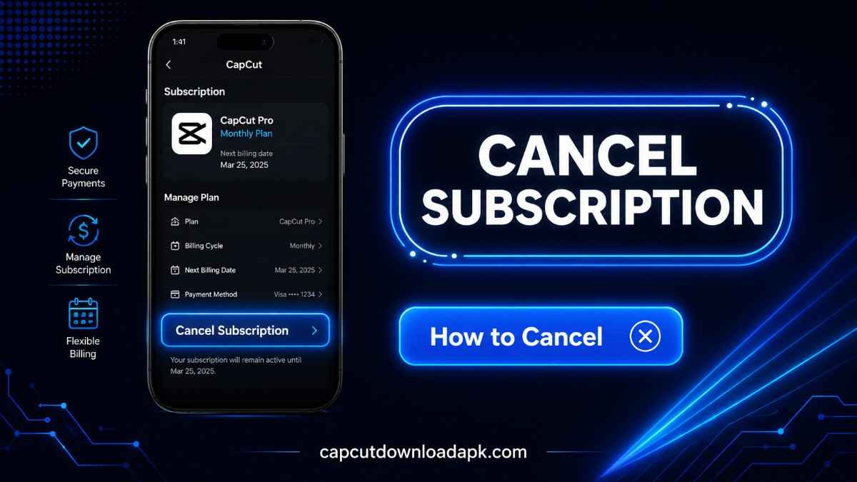 CapCut app interface showing AI tools including auto captions, auto reframe, AI effects, and noise reduction